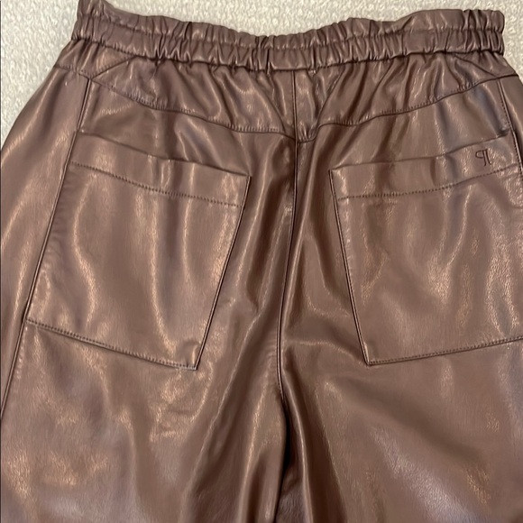 Pilcro Chocolate Brown Faux Leather Pants - Picture 5 of 7